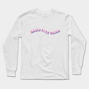 Girls like girls (bisexual flag colors) Long Sleeve T-Shirt